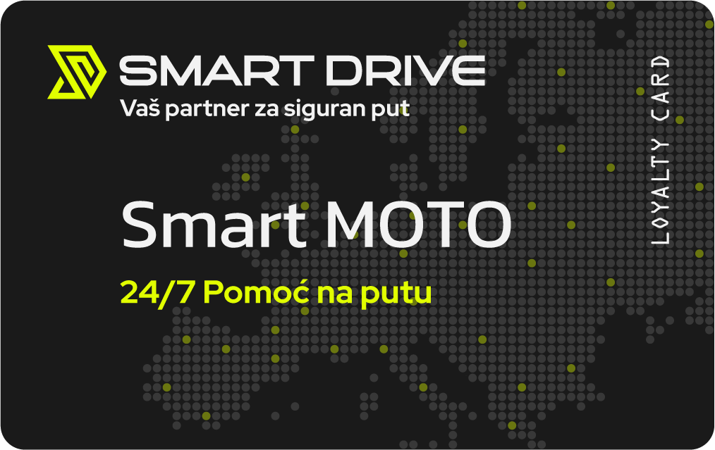 SmartDrive MOTO kartica - godišnji paket pomoći na putu